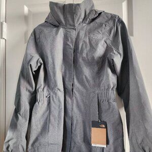 NORTHFACE WOMENS DRYVENT FULL ZIP HOODED RAIN JACKET - NEW WITH TAGS